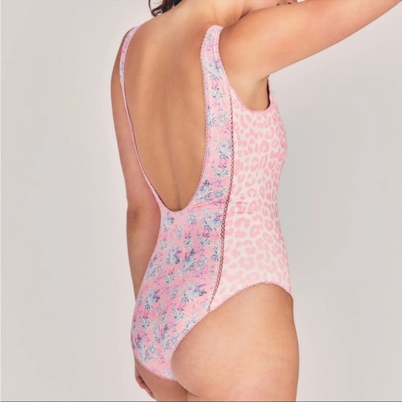 🔥 LoveShackFancy Mikkel One Piece Swimsuit NWT Large - Picture 3 of 8